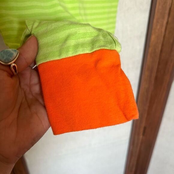 Ricrac & Ruffles Striped Pumpkin One-Piece - Picture 5 of 5